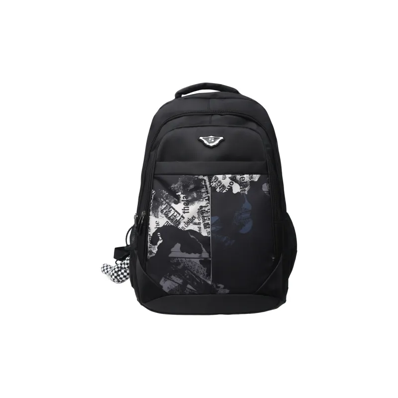 GEERDUN Nylon Backpack Men's Black/Red/Yellow/Blue-0