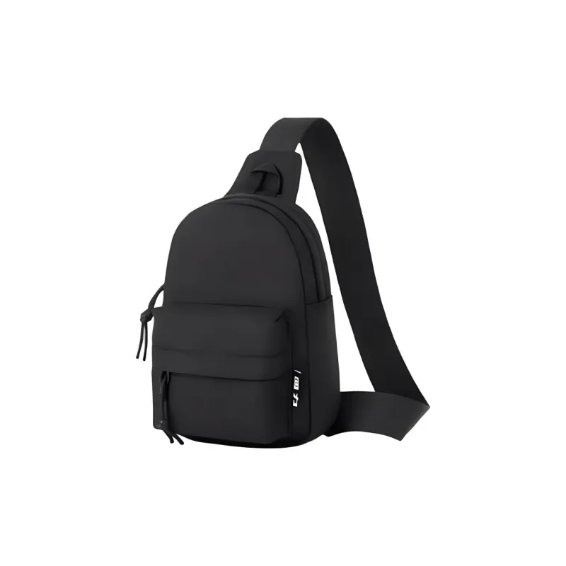 Warrior Nylon Fabric Sling Bag Small Size Unisex White/Black-2