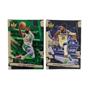 PANINI 2021 22 Oil Painting Celtics Jaylen Brown Timberwolves Russell 2 Player Cards Included Sports Cards 2 Pcs