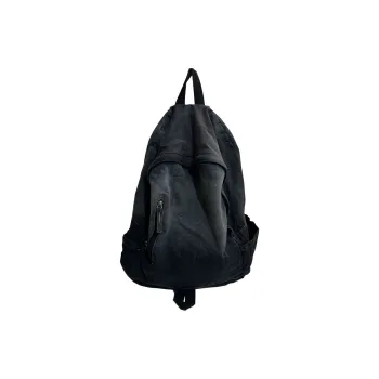 KAMLUI Denim Backpack Backpack Student Backpack Regular Unisex Black/Blue