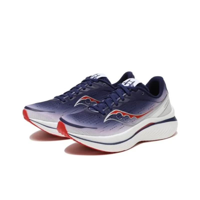 Saucony Endorphin Speed 3 Anti Slip Wear Resistant Low Top Casual Running Shoes Unisex Blue White-3