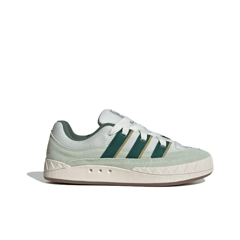 Adidas Originals Adimatic Anti Slip Wear Resistant Low Top Skateboard Shoes Unisex Green White-1