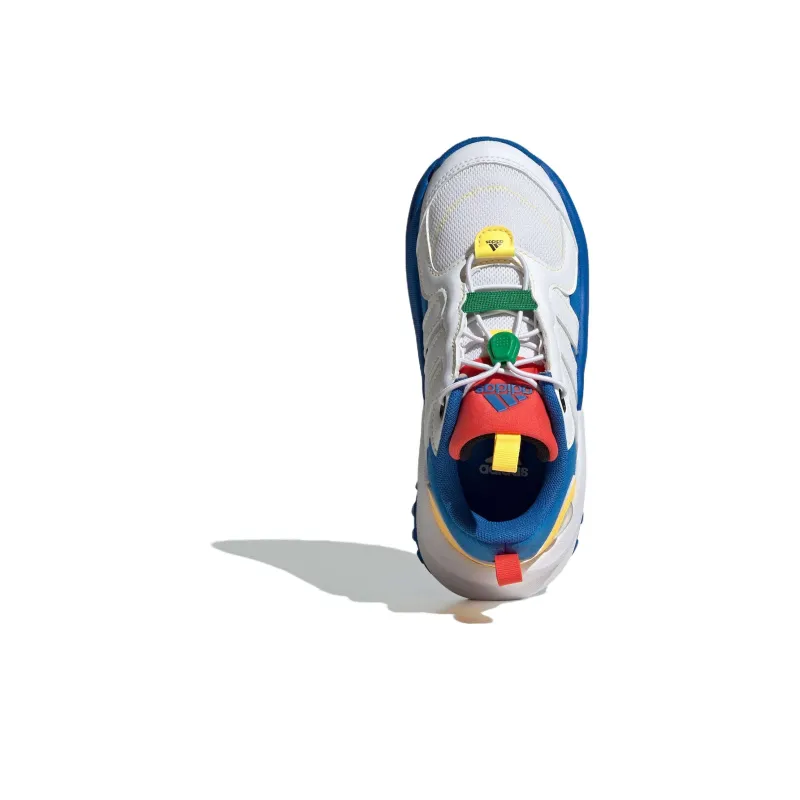 Adidas Maxxwavy Anti Slip Wear Resistant Low Top Kids Lifestyle Shoes White Blue Kids'-2