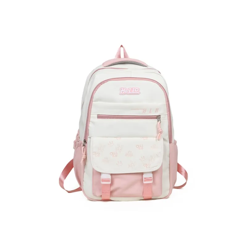 GEERDUN Nylon Backpack Women's Black/Pink/Purple/Blue/Yellow-5