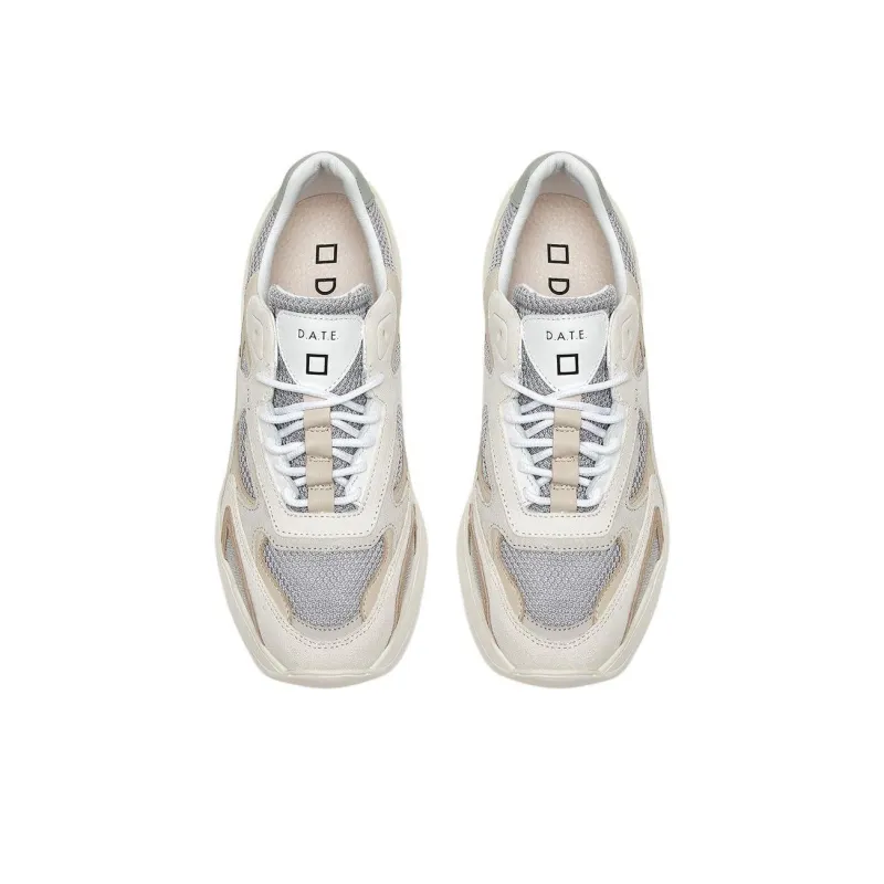 D.A.T.E Low-Top Casual Shoes Men's Greige-3