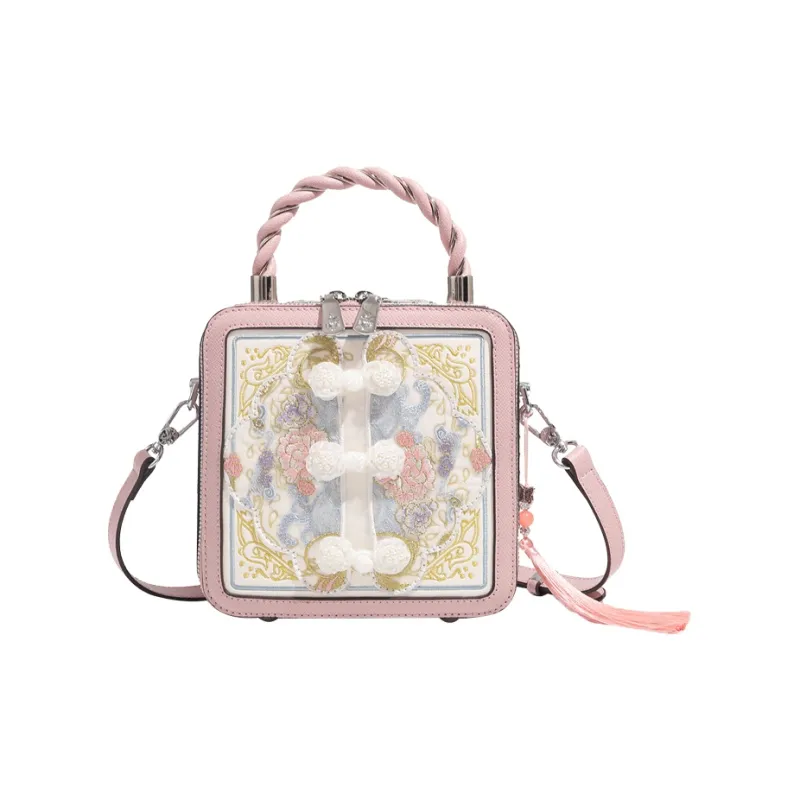 MISS GAIL Artificial Leather Handbag Shoulder Bag Crossbody Bag Regular Women's Pink-0
