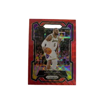 PANINI 2023 24 Lakers, LeBron James, True Red Ripple Fold, Old Man LeBron Star Card Pass Sports Cards 1 Pc
