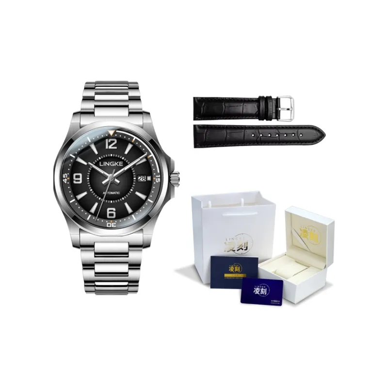 LINGKE Mechanical Movement Watch Men's Watches Blue Dial-6