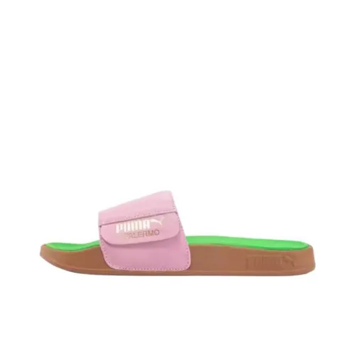 PUMA Leadcat 2.0 Slide Slippers Unisex Pink/Gold/Green