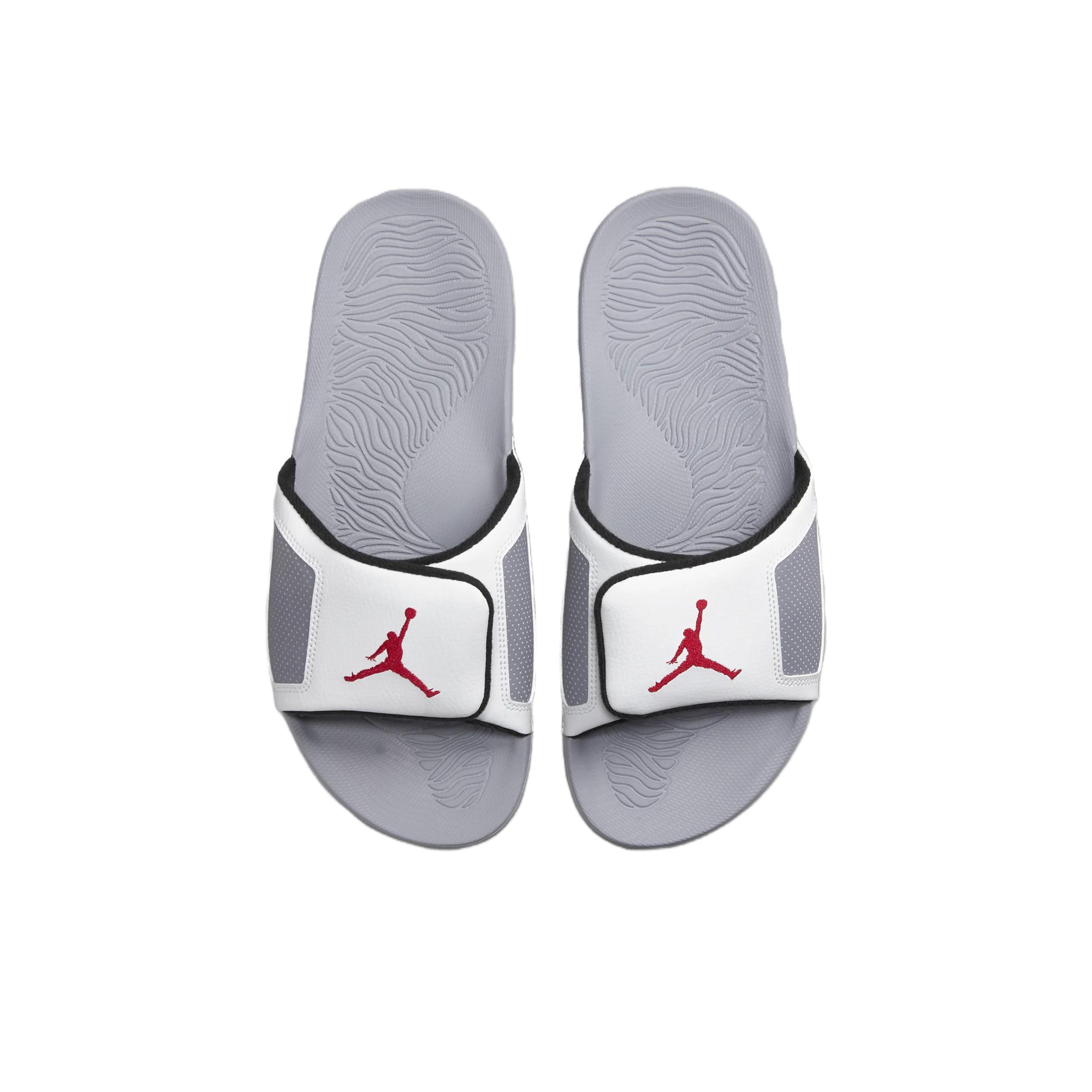 Jordan Hydro 3 Flip flops Men Top White cement Gray black fire Red US M 14