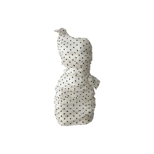 COVT Sleeveless Dresses Women's White Polka Dots