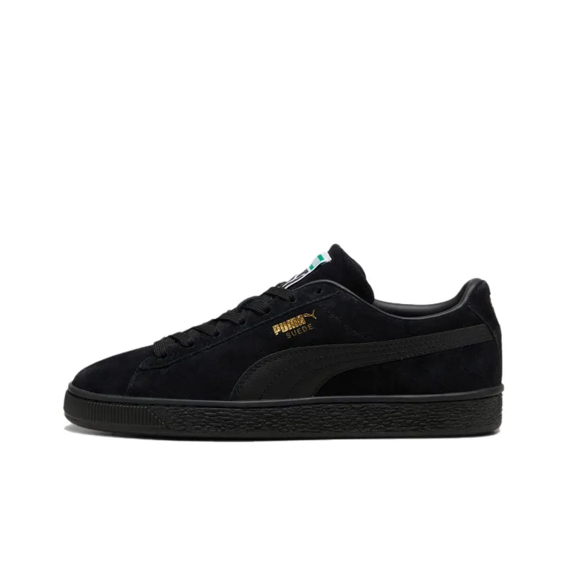PUMA Suede Classic Slip Resistant, Abrasion Resistant, Lightweight Low Top Skateboard Shoes Men's Black-0