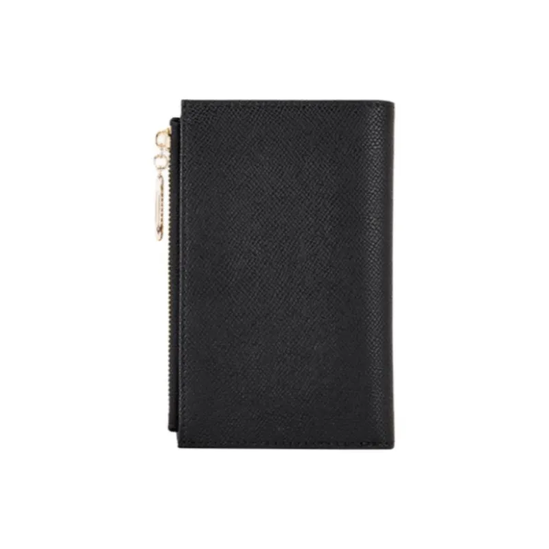 Hush Puppies Cow Leather Wallet, Card Holder Regular Women's Pink/Black/Green/Dark Gray-8