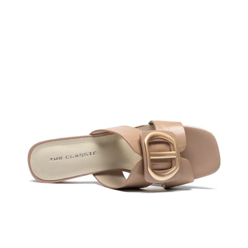 ZHR Slide Slippers Women's Beige, Black, Nude-14