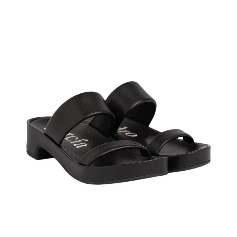 Pedro García Slide Slippers 4cm Women's Black-3