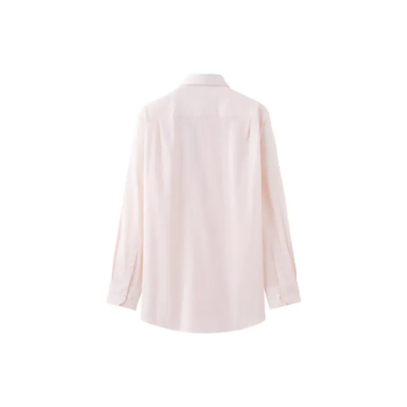 GOLDLION Shirt Men's Orange Stripe-1