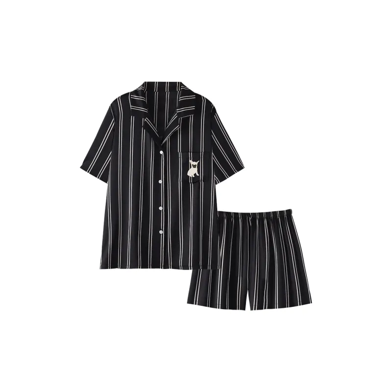 Han Ziduo Pajama Set Women's Black-0