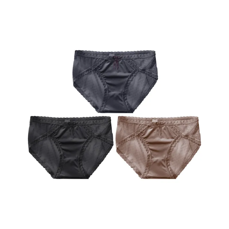 Flowers In Water Underpants Women's 3 Pack-2