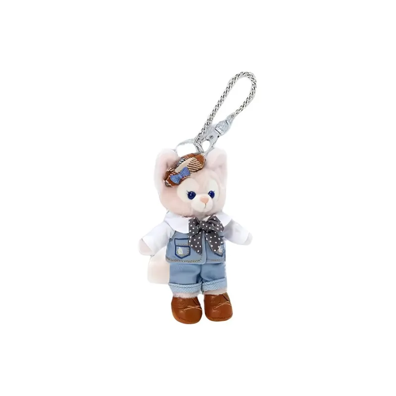 Disney LinaBell Shanghai Disney 2024 Duffy Denim Charm Dolls Plush Pendant 14cm Height-1