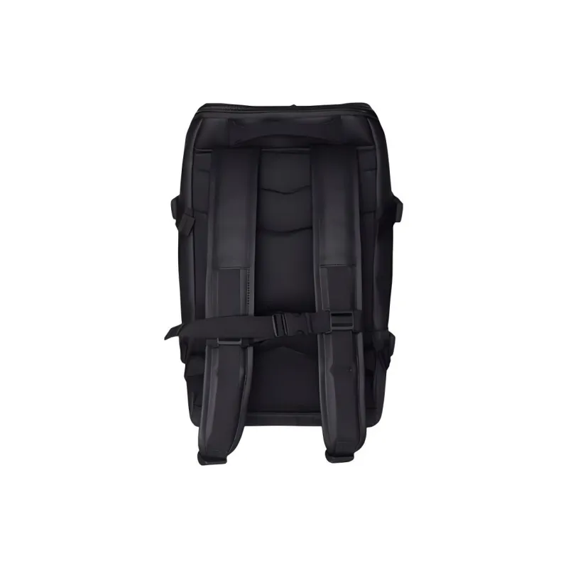 Rains Polyester Backpack Unisex Black/Green/Fossil White/Black With Ebony Brown-1