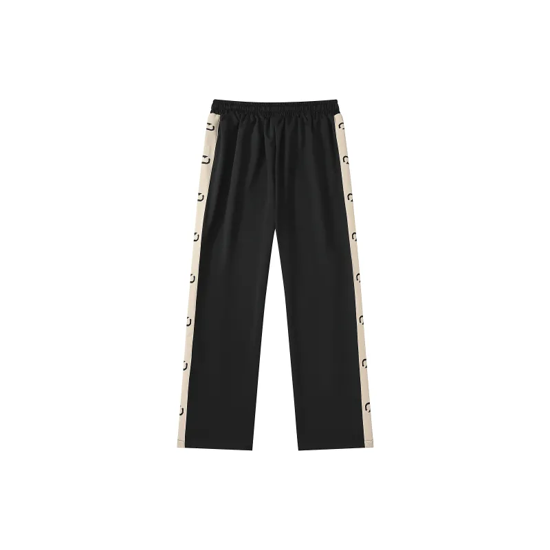 NOOING Casual Pants Unisex Black-1