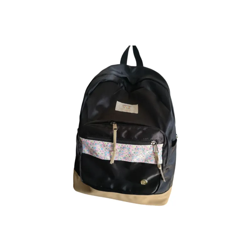 KAMLUI Nylon With Reverse Fabric Backpacks Backpack Regular Unisex White/Black-20