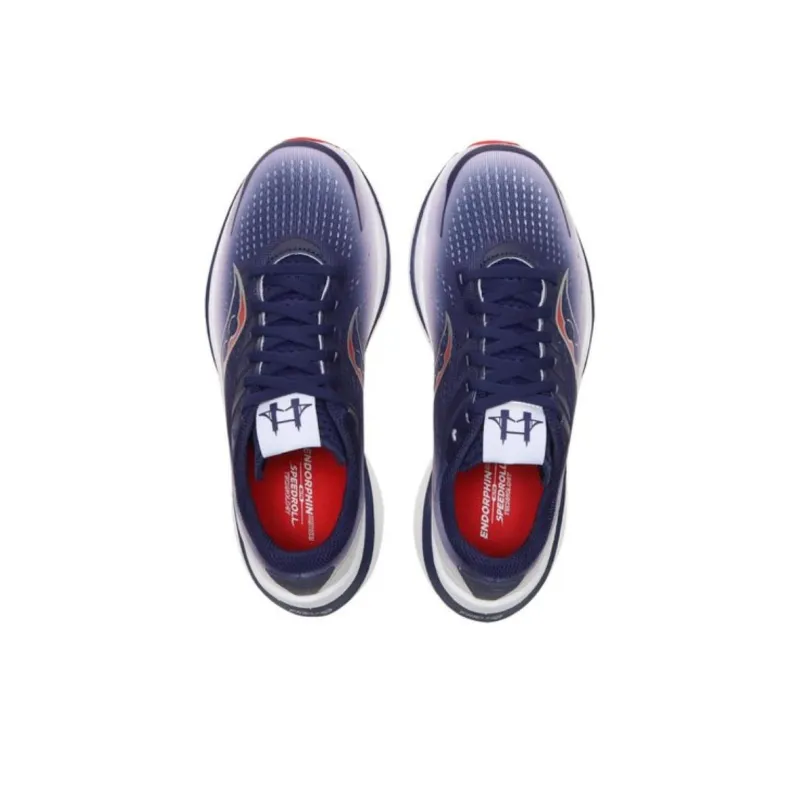 Saucony Endorphin Speed 3 Anti Slip Wear Resistant Low Top Casual Running Shoes Unisex Blue White-2