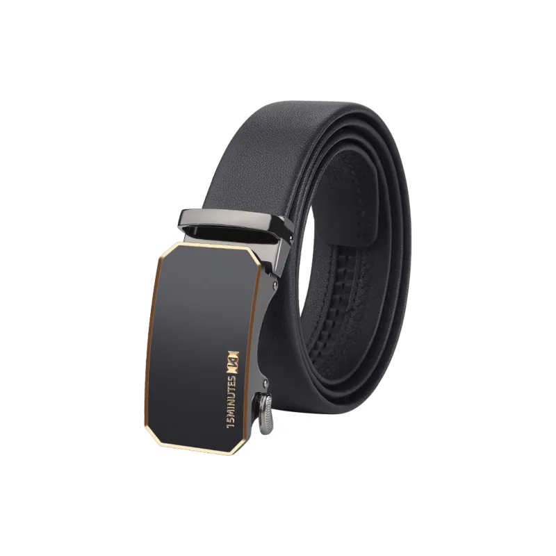 15 MINS Top Grain Cow Leather Belts Men's 3.5cm-8