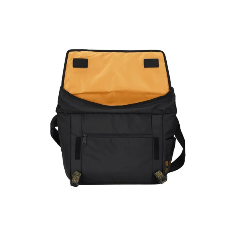 CAT Polyurethane With Polyester Shoulder Bag, Crossbody Bag Tubas Men's Black-7