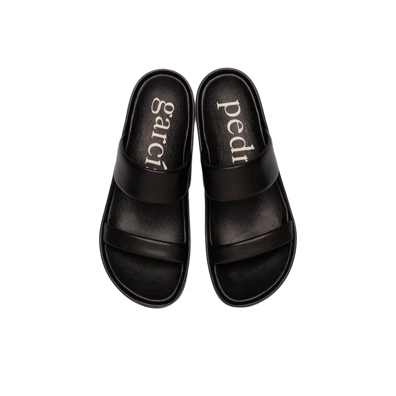 Pedro García Slide Slippers 4cm Women's Black-4