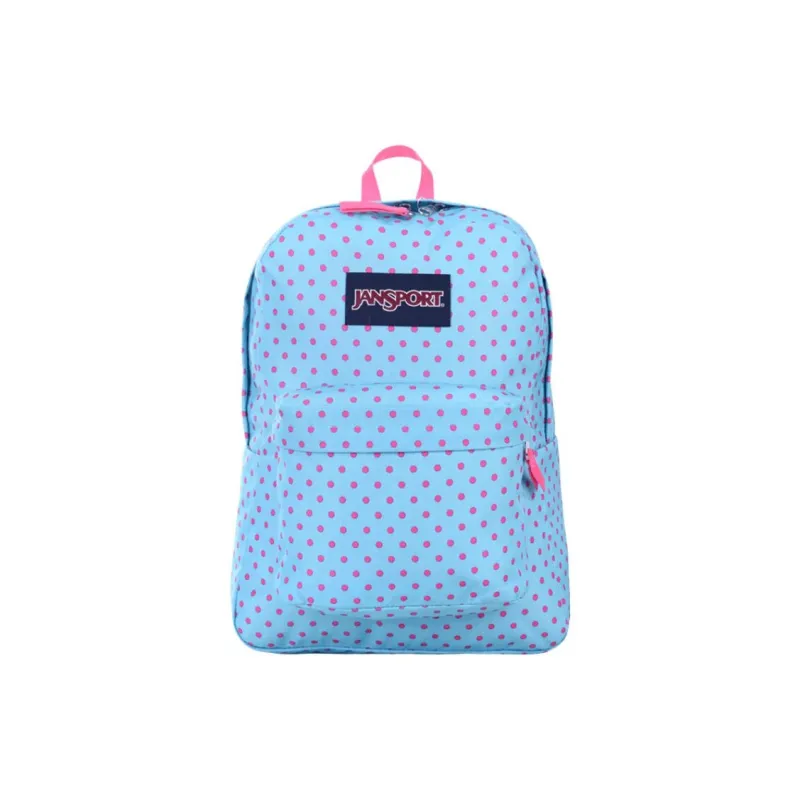 JanSport Polyester Backpack Medium Size Unisex Blue Purple-0
