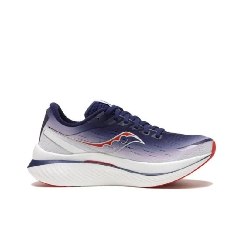 Saucony Endorphin Speed 3 Anti Slip Wear Resistant Low Top Casual Running Shoes Unisex Blue White-1