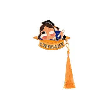 POP MART CRYBABY Sunset Concert Collection Badge Blind Box Products Single Mystery Box/Full Box 6 Pcs