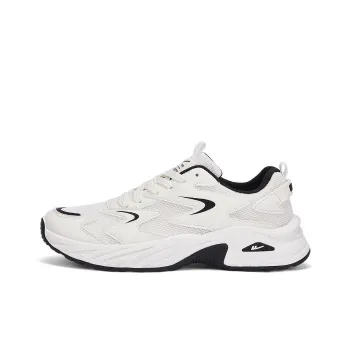 WARRIOR Chunky Sneakers Men Low Top White Black