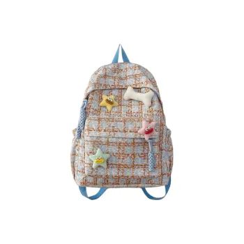 Cwatcun Nylon Backpack Women's Blue/Green/Pink