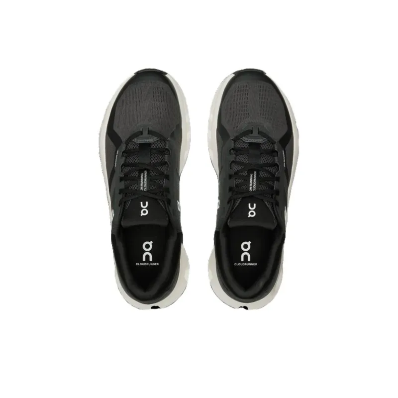 On Cloudrunner 2 Slip Resistant Low Top Casual Running Shoes Men's Black-2