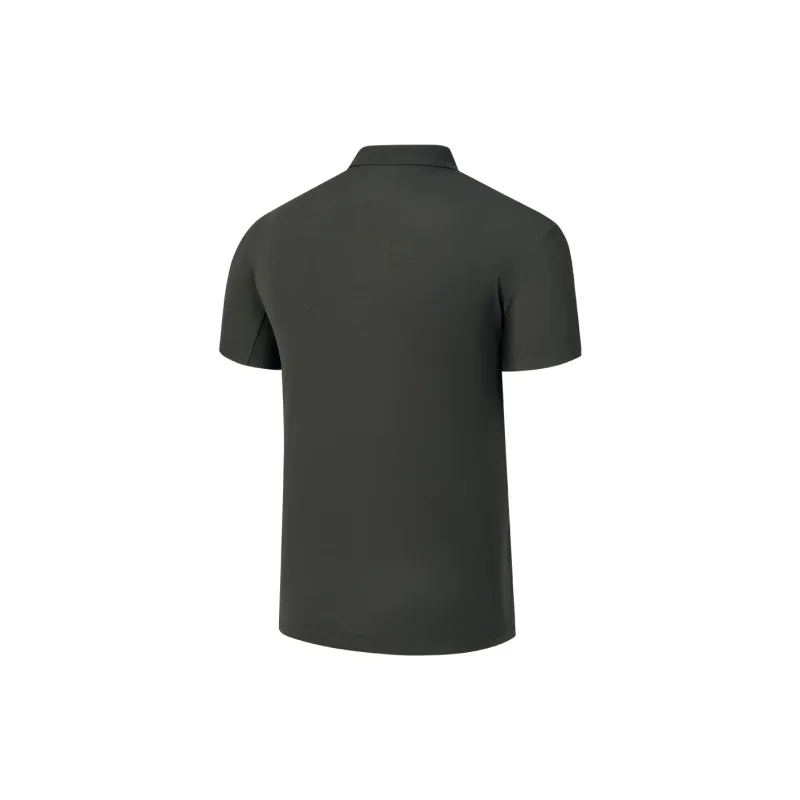 Saucony Polo Shirt Men's Rock Gray Army Green-1