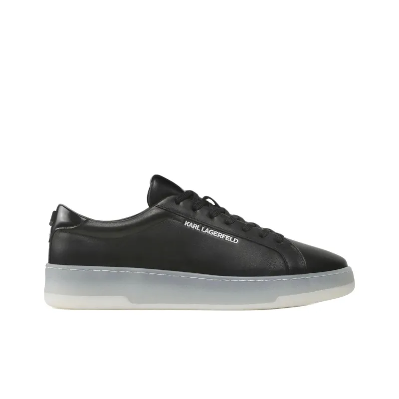 KARL LAGERFELD Kourt III Low Top Skateboard Shoes Men's Black-1