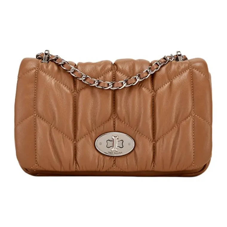 Hush Puppies Cow Leather Portable Crossbody Bag Shoulder Bag Medium Size Women's White/Black/Brown-9