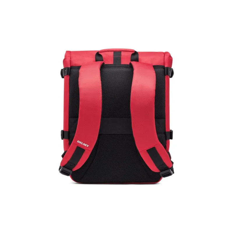 DELSEY Polyester Backpack Unisex Red-2