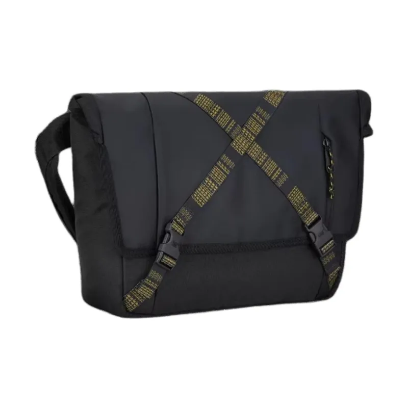 CAT Polyurethane With Polyester Shoulder Bag, Crossbody Bag Tubas Men's Black-2