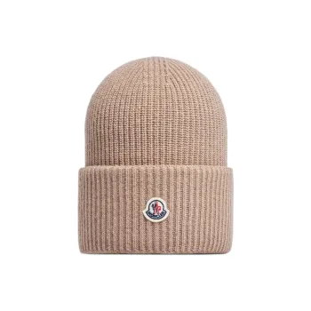 Moncler Logo Patch Knit Beanie
