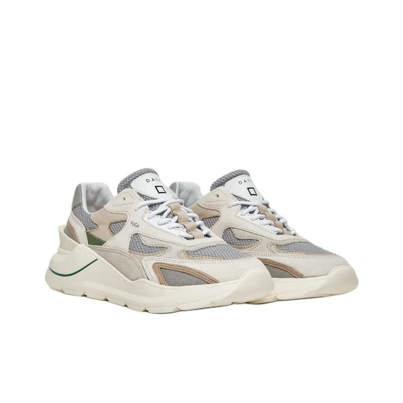 D.A.T.E Low-Top Casual Shoes Men's Greige-2