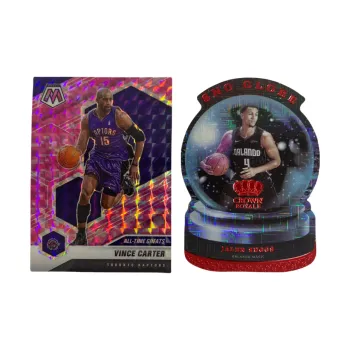PANINI 2020 21 Mosaic Raptors Siakam Crush Ice+2022 Crown Magic Suggs Alien Teca Player Card Pass Sports Cards 2 Pcs
