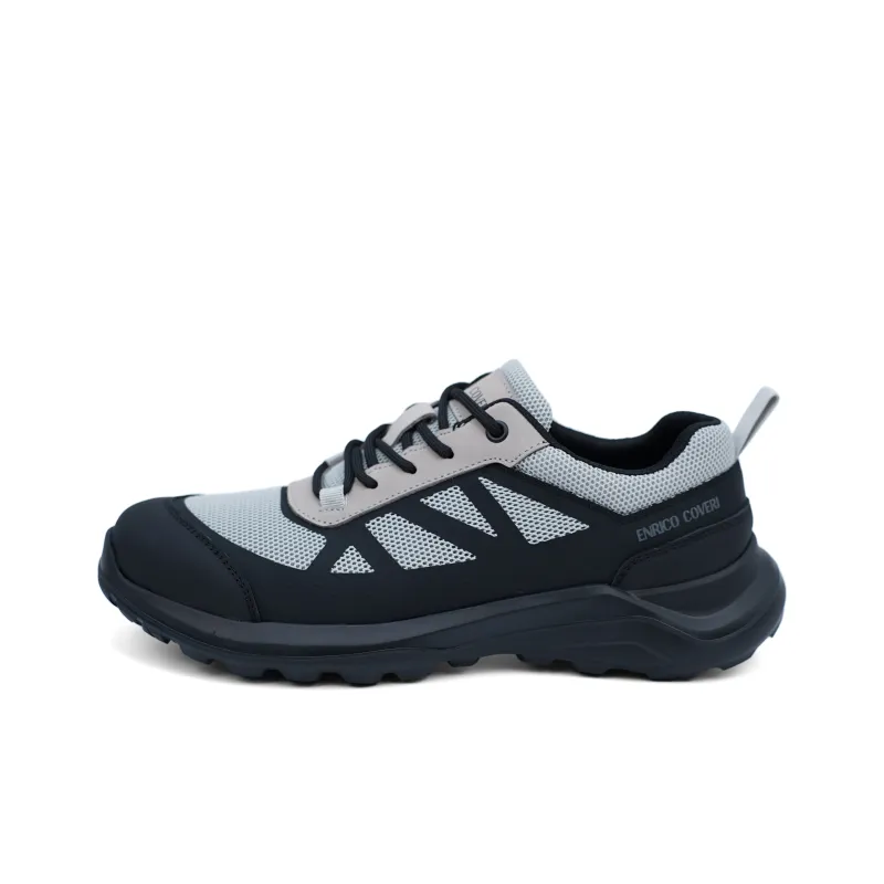 ENRICO COVERI Breathable Lightweight Low Top Casual Shoes Unisex Gray-0
