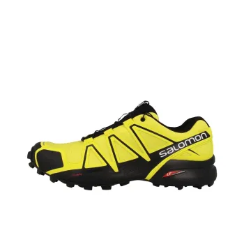 SALOMON Speedcross 4 Abrasion Resistant Low Top Running Shoes Men's Yellow