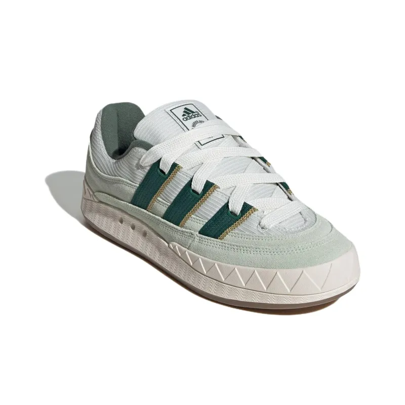 Adidas Originals Adimatic Anti Slip Wear Resistant Low Top Skateboard Shoes Unisex Green White-3