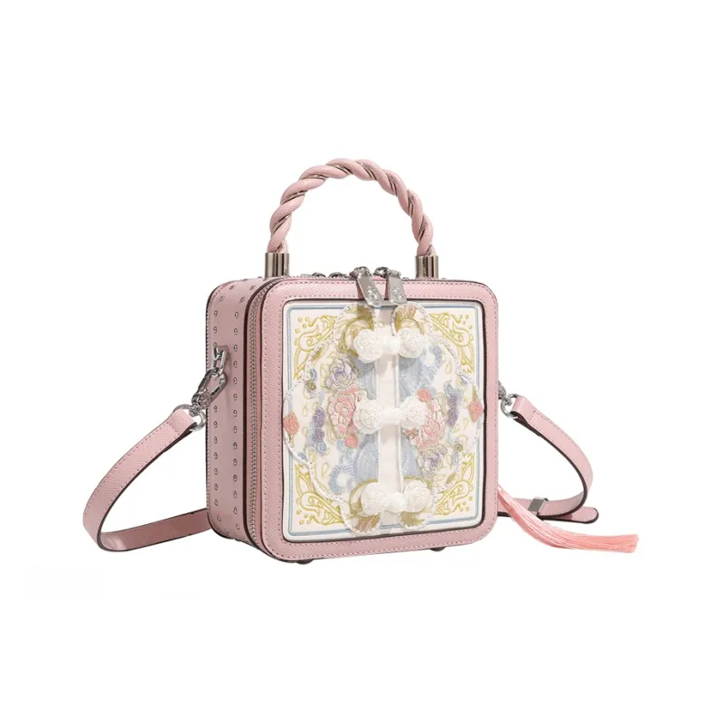 MISS GAIL Artificial Leather Handbag Shoulder Bag Crossbody Bag Regular Women's Pink-1