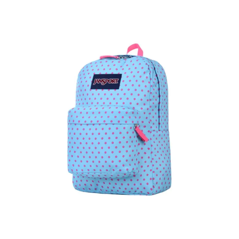 JanSport Polyester Backpack Medium Size Unisex Blue Purple-1