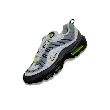 Nike Air Max 98 Cushioning Anti Slip And Wear Resistant Low Top Casual Running Shoes Unisex Gray White